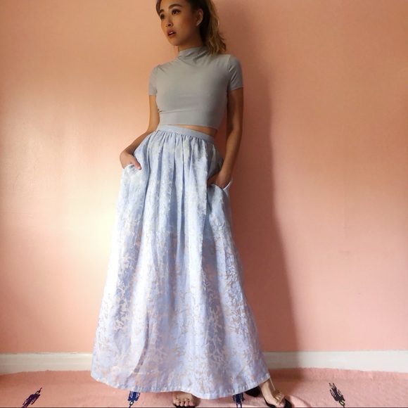 organza maxi skirt